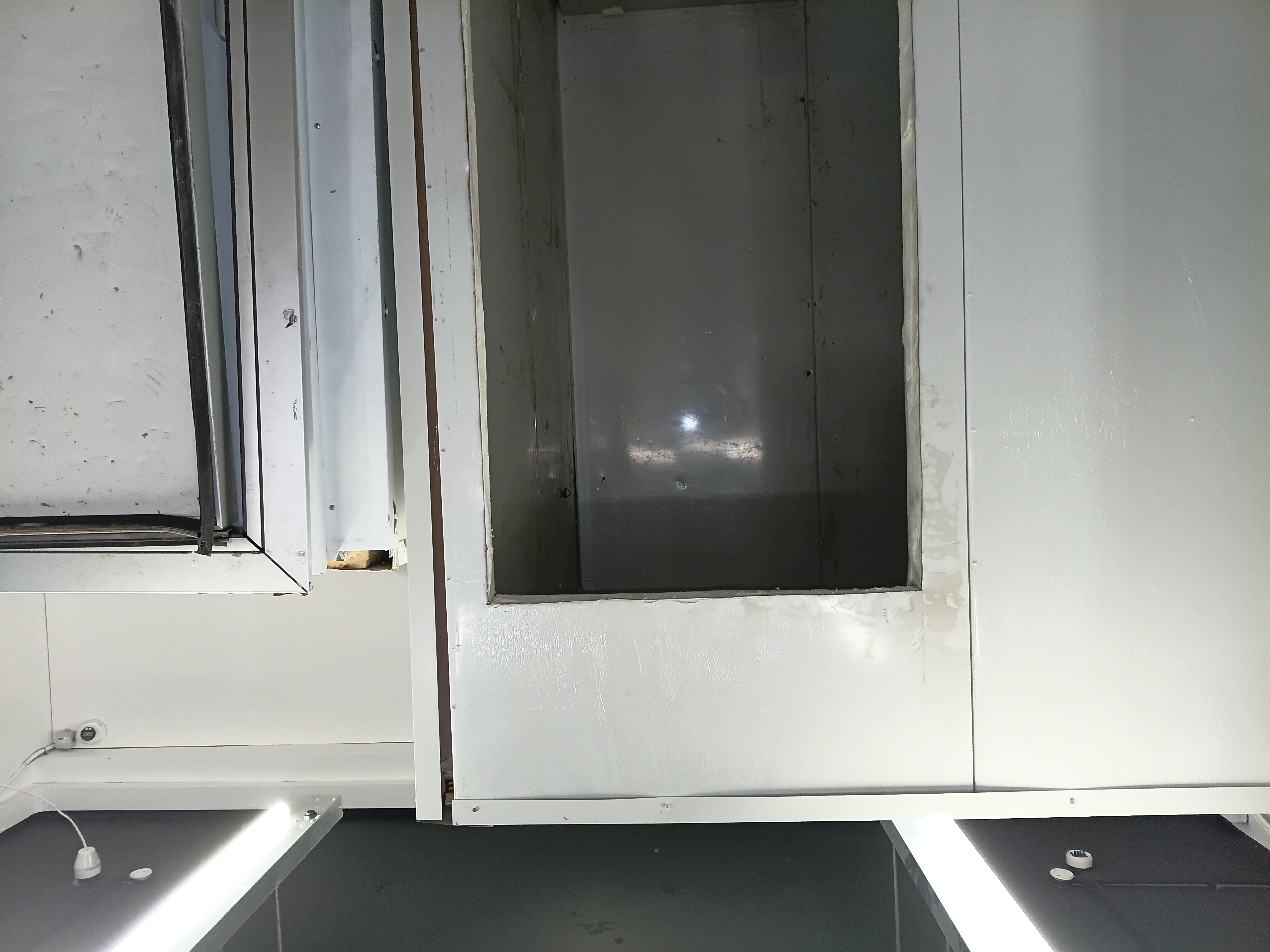 Freezer room envelope repair and finish upgrade